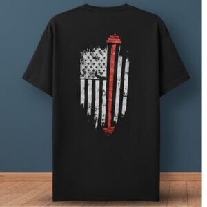 Quiksilver Black USA America Flag Graphic Suft T-shirt